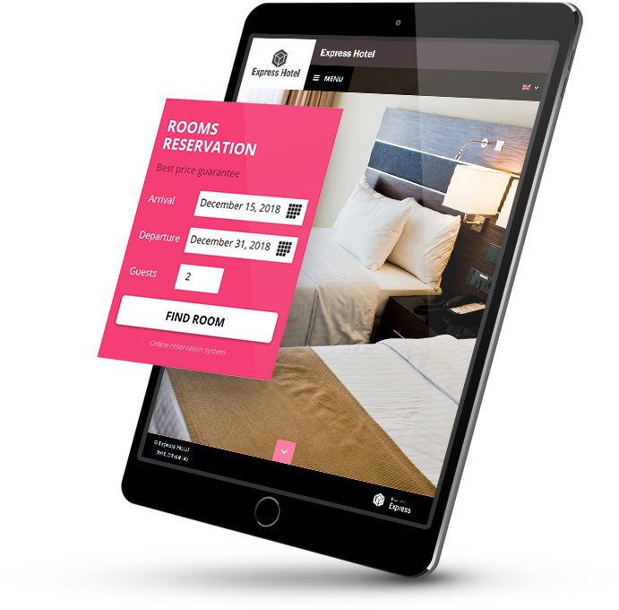 Website for hostel with booking-engine