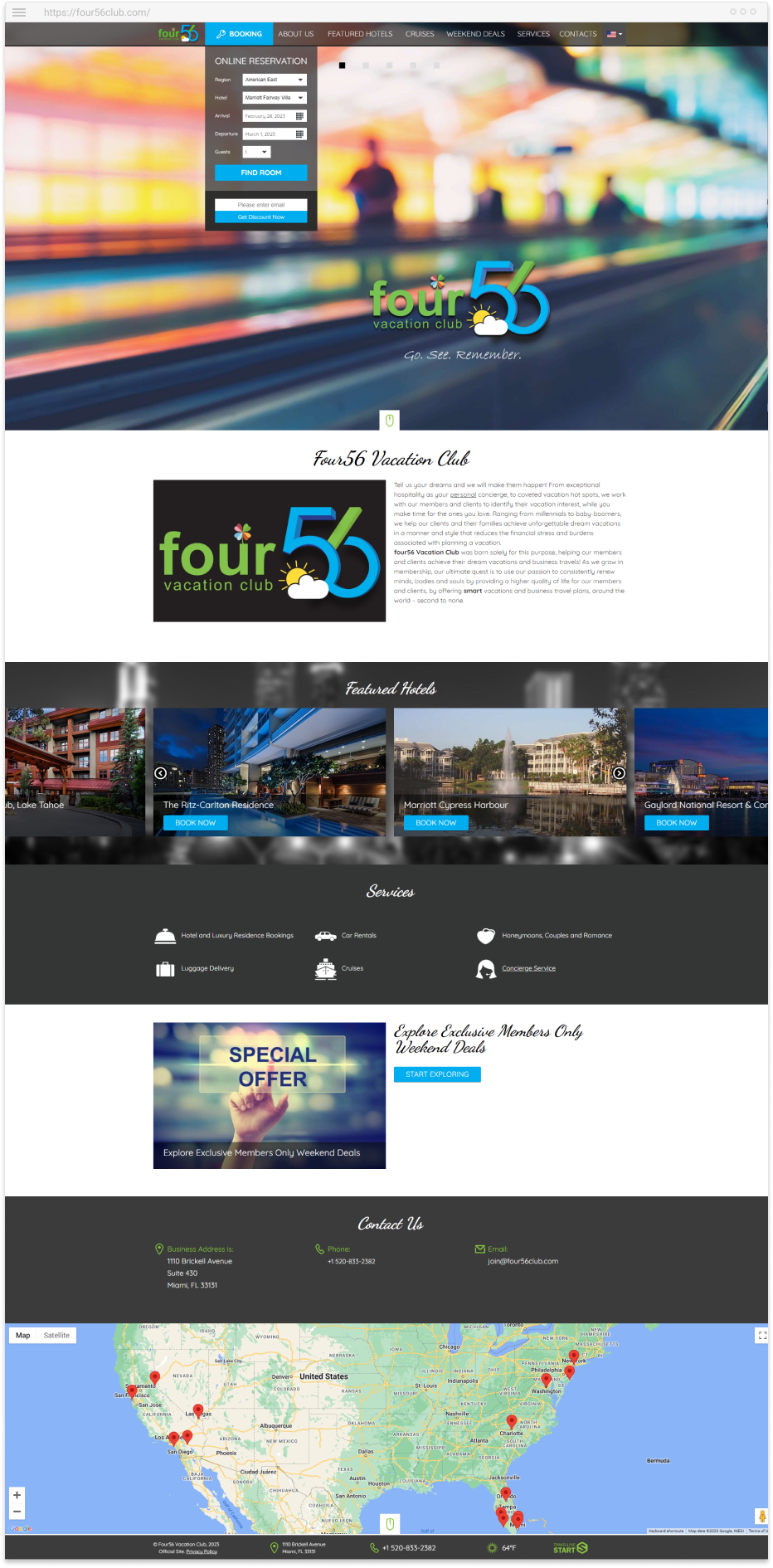 Official site Four56 Vacation Club
