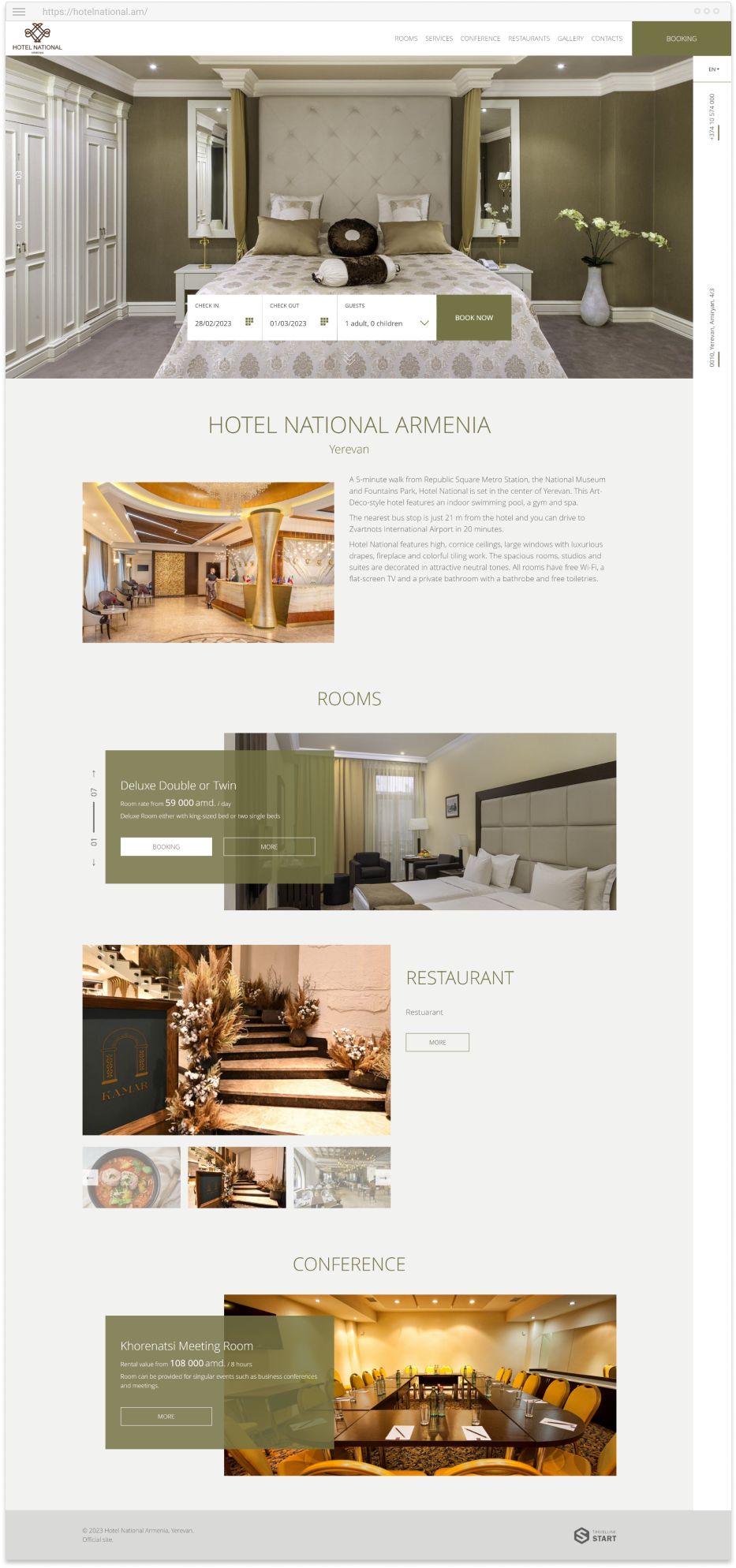Official site Hotel National